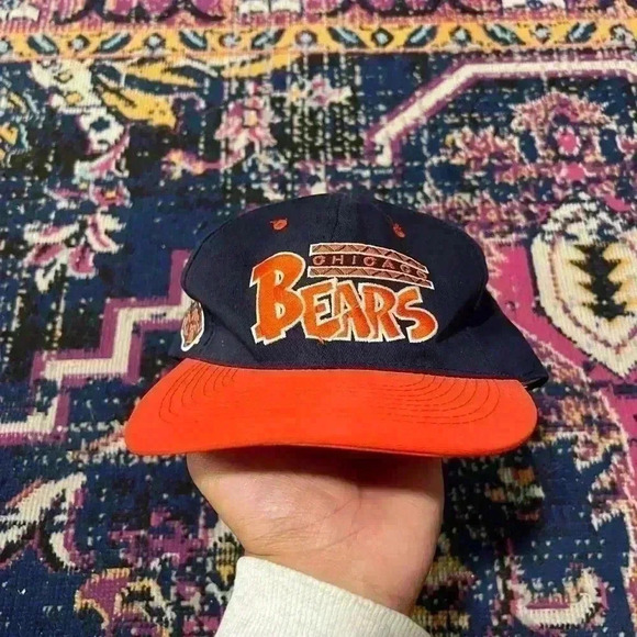 Vintage Chicago Bears NFL Football Snapback Hat NFC Annco Otto Vtg Spell out - Picture 1 of 6